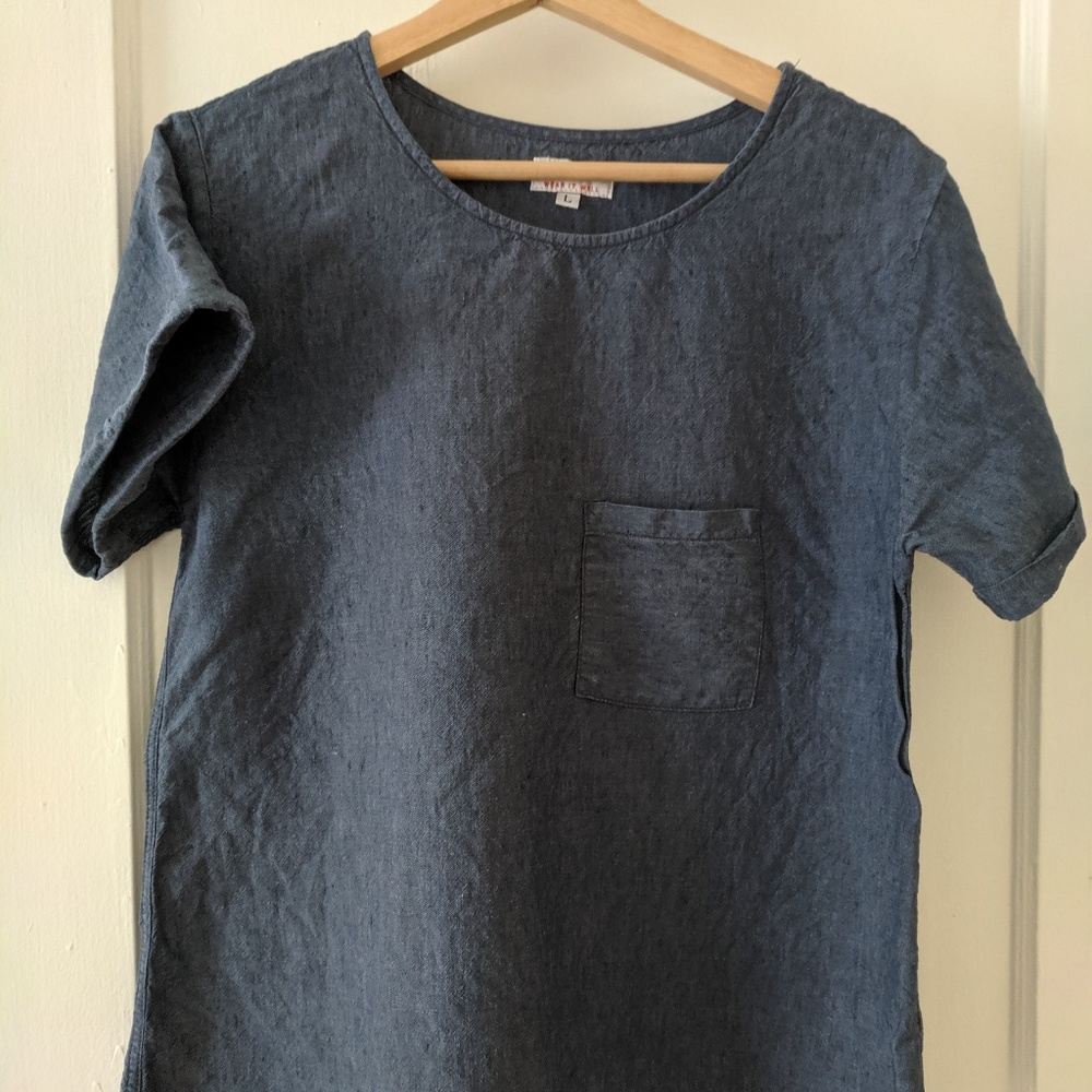 Tradlands The Faroe Size Large / Blue / 100% Linen
